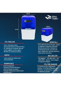 Resim 14 Aşamalı Multimineralli Alkalili Pompasız Su Arıtma Cihazı 