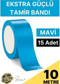 Resim 15 Adet 10 Mt Mavi Tamir Takviye Kapatıcı Güçlü Onarım Bandı Su Geçirmez Sızdırmaz Dayanıklı Çatlak 