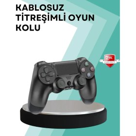 Resim Markport Kablosuz Ps4 Oyun Kolu – Çift Titreşimli Motor, Uzun Pil Ömrü ve Hassas Kontrol 