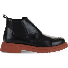 Resim Bueno Shoes Siyah Pembe Açma Deri Kadın Düz Bot 01WZ4002 01WZ4002 