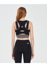 Resim Skechers Performance Coll. W Mid Support Bra Kadın Siyah Sporcu Sütyeni S241110-001 Siyah 