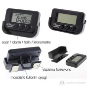 Resim ModaCar Motorsiklet Dijital Saat Alarm Tarih Kronometre 422350 