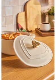 Resim Karaca Love Demir Döküm Tencere Beyaz 