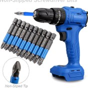 Resim 6 parçalı Manyetik Çapraz Tornavida Uç Seti, Kaymaz Phillips Başlı Matkap Uçları, 1/4" Altıgen Şaft, Çelik Malzeme, Altıgen Baş, PH1 PH2 PH3 PZ1 PZ2 PZ3, Manuel ve Elektrikli Matkaplar İçin Alet Parçaları Aksesuarları 
