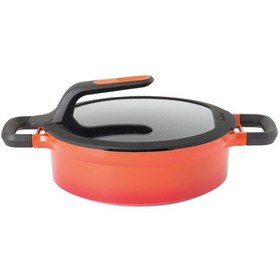 Resim Berghoff Gem Stay Cool Soft Pilav Tenceresi Turuncu 26 CM 
