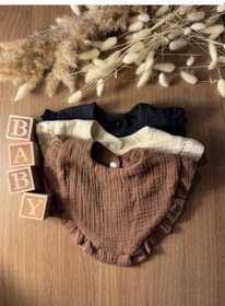 Resim Venedy's Terra Ruffle Set Mama Önlüğü Bej - Kahverengi 