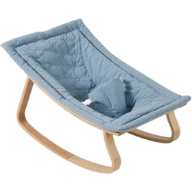 Resim Tahterevalli Evo Ana Kucağı Natürel Mavi - Mavi 