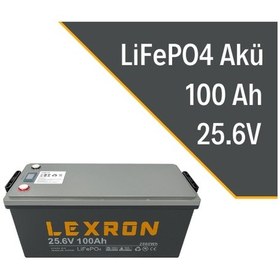 Resim Lexron 100ah 25.6 V Lityum Akü 