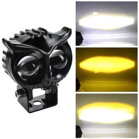 Resim Space Offroad Sis Lambası Baykuş Tip Beyaz-amber Çakarsız 40w 12-30v Adet 