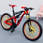 Resim 1:8 Ölçekli Alaşımlı Dağ Bisikleti Modeli, Gerçekçi Oyuncak Süs - Yüksek Simülasyonlu Metal Malzeme, Bisiklet Tutkunları ve Model Koleksiyoncuları için Premium Masa Süsü, Direksiyonlar, Tekerlekler, Zincirler vb. Parçaları Mükemmel Bir Şekilde Temsil Eder, Kauçuk Lastikler ve Çinko Alaşımlı Çerçeve Daha Yüksek Kaliteli Bir Ürün Sağlar, Bisiklet Tutkunları ve Model Koleksiyoncuları için Temel Gösterim Aracı 