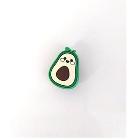 Resim 1 Adet Silikon Sevimli Avokado Tekli Terlik Süsü Aksesuar 