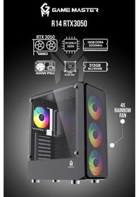 Resim Game Master R14 R5-5600 16 GB 512 GB M2 SSD RTX3050 Free Dos Masaüstü Oyuncu Bilgisayarı 