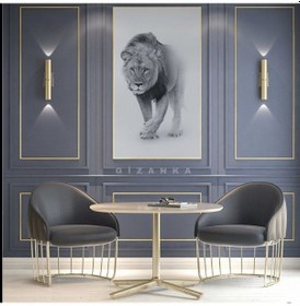 Resim Gold Tasarım Boyanabilir Çıta Hazır Kesim Anka136 