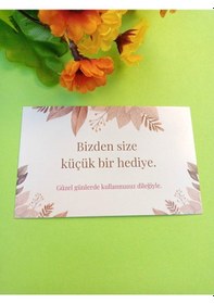 Resim 100 Adet Lux Kalın Kuşe Tebrik Kartı - Teşekkür Kartı - M6 