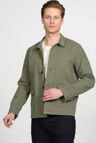 Resim Cekmon Erkek Regular Fit Düğmeli Gabardin Spor Gömlek Ceket 