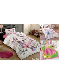 Resim Kristal Ranforce Nevresim Takımı Kız Çocuk Genç Odası Tek Kişilik 