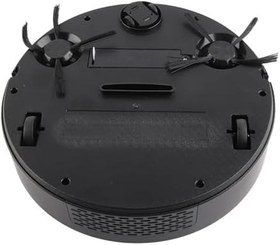 Resim Fit Robot Vacuum Cleaner 3 in 1 Rechargeable Low Noise Intelligent Mop Robot Sweeper for Hair Dust Debris Black 