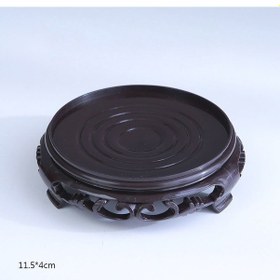 Resim Renk 3-saksı Tepsisi Plastik Alt Destek Yuvarlak Taban Kalınlaşmış Şasi Çin Tarzı Kare Su Tutma Dekor Süs Tabanı Zd34 