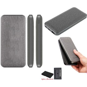 Resim PromBank Çift Taraf Deri Kaplama Plastik Kasa Powerbank 10000 Mah 