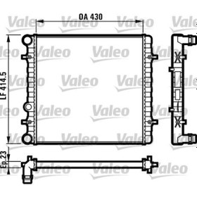 Resim VALEO 731607 Su Radyatoru ( Volkswagen : GolfIV Bora Seat : Toledo Skoda : Octavia 1.4 16V ) (WE424412) 