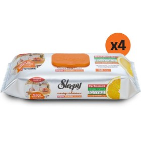 Resim Easy Clean Süper Yüzey Temizlik Mutfak Havlusu&Mendili Portakal Yağlı 4X50 (200 Yaprak) 