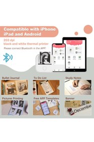 Resim Phomemo T02 Mini Taşınabilir Akıllı Cep Sticker Fotoğraf Yazıcı, Mavi, Yapay Zeka Destekli Uygulama 