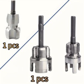 Resim 2-in-1 Entegre Boru Tıraşçı - Tesisat ve HVAC Projeleri için Ağır Metal Aracı, Profesyonel Tesisatçılar ve DIY'ciler için Mükemmel. Çelik/Bakır Borular için Dikiş Kesimi | Dayanıklı Döküm Alüminyum Alaşımlı Yapı | Sıkı Alanlar için, Boru Tıraşçı Aracı 