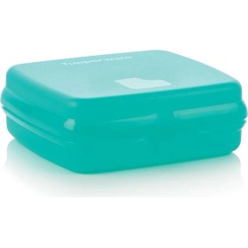 Resim Tupperware Sandviç Kutusu Gökyüzü Eco+ Taşıma İçin Uygun 13.8 x 13.2 x 5 cm Sızdırmaz 