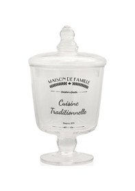 Resim The Mia Ayaklı Cam Saklama Kabı 21 Cm Çok Renkli 