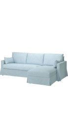 Resim IKEA Mavi Şık Kanepe - Uzanma Koltuklu 3'lü Kanepe 