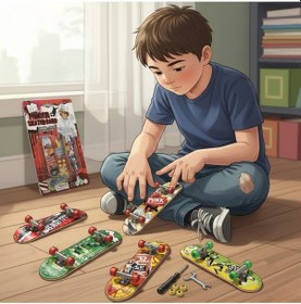 Resim Mini Parmak Kaykay 2'li Aksesuarlı 9+ Yaş Çok Renkli 