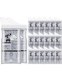 Resim Xin Yue Zhang Ξ Ny Ue Zhang 20 Adet Tek Kullanımlık Pisuar Torbaları, 700 ml Acil Mini Tuvalet Kamp Yol Gezisi Için Reçel, Idrar Torbası Çiş Çantaları Seyahat Pisuarlar (Yurt Dışından) 