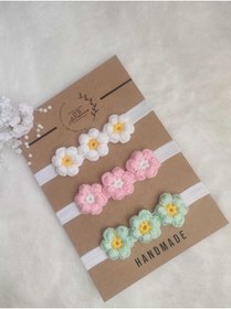 Resim DSAKSESUAR 3'lü Kiz Cocuk Papatya Bant Bandana 