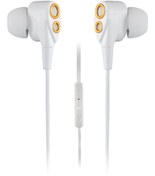 Resim MF Product Acoustic 0152 Mikrofonlu Kablolu Kulakiçi Kulaklık Beyaz-Gold 
