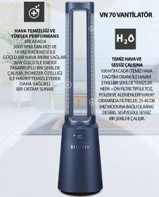 Resim Dijitsu Vn70 Hava Temizleme Ve Kanatsız Vantilatör 
