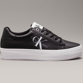 Resim Calvin Klein Kadın Logolu Platform Topuklu Rahat Tabanlı Gündelik Kullanıma Uygun Siyah Sneaker Yw0y 