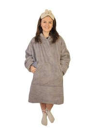 Resim Rokeff Wellsoft Giyilebilir Battaniye Gri S/m Gri 