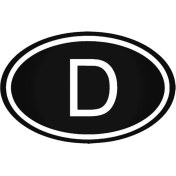Resim D Deutschland Country (Oto-Motor-Laptop-Duvar-Dekor) 10 x 6 cm 