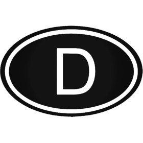 Resim D Deutschland Country (Oto-Motor-Laptop-Duvar-Dekor) 10 x 6 cm 