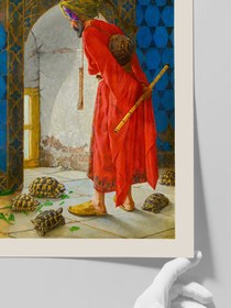 Resim Osman Hamdi Bey Kaplumbağa Terbiyecisi - Art Print - Matt Studio / 61x91 cm 