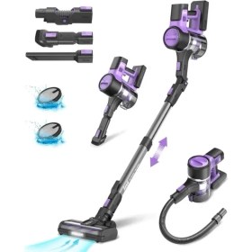 Resim İnse Inse S10x Kablosuz Dikey Süpürge 350 Watt Güçlü Emiş 0,2 L Toz Haznesi İle Gri Renk 