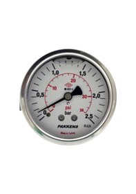Resim Çap 50 Arkadan 2,5 Bar Gliserinli Manometre - Pakkens 