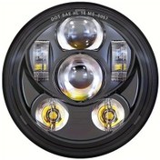 Resim Motion003 Ms-0057 Motosiklet Farı 14.61 Cm Led Yüksek Düşük Işın 6500k Beyaz Işık Alüminyum Gövde Pc Lens 