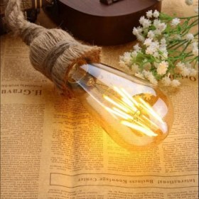 Resim LED Lamp (2 Adet) 4W Rustik LED Amber Ampul 