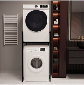 Resim Banyo Rafı Çamaşır Ve Kurutma Makinesi Dolabı Beyaz 1624 Beyaz 