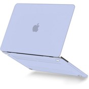 Resim Macbook Pro 13 2021 Macbook Buzlu Kapak - Lila 