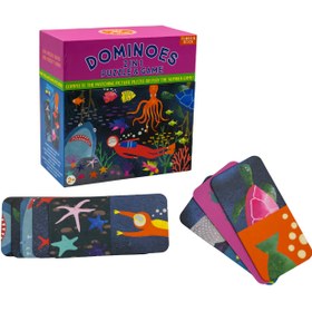 Resim Floss & Rock Çift Taraflı Domino Kartları - Deep Sea - 2 YAŞ VE ÜZERİ 