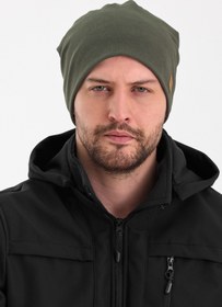 Resim Butikgiz Erkek Haki Termal %100 Pamuklu Soft 2 Stil 1 Arada Bere Premium Cuts Serisi 