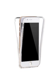 Resim Microsonic Apple iPhone 7 Kılıf 6 tarafı tam full koruma 360 Clear Soft Şeffaf 