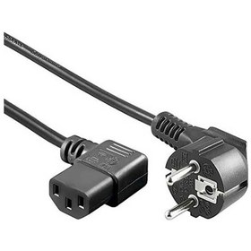 Resim 1.8 Metre C13 Power Kablo - 90 Derece L Uç Açılı Güç Kablosu 